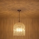 preview thumbnail 47 of 53, Vintage Glam Crystal Bird Cage Lantern Chandelier - Distressed Brass