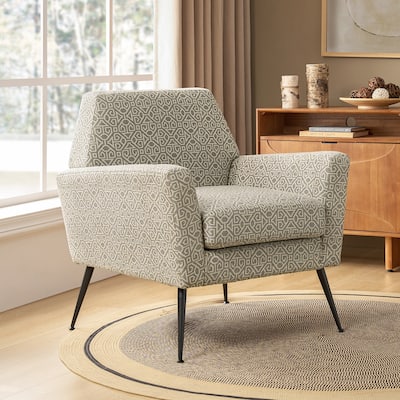 Silas Modern Armchair with Metal Legs by HULALA HOME
