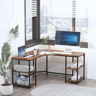 L-Shaped Computer Desk with Storage - Bed Bath & Beyond - 37561368