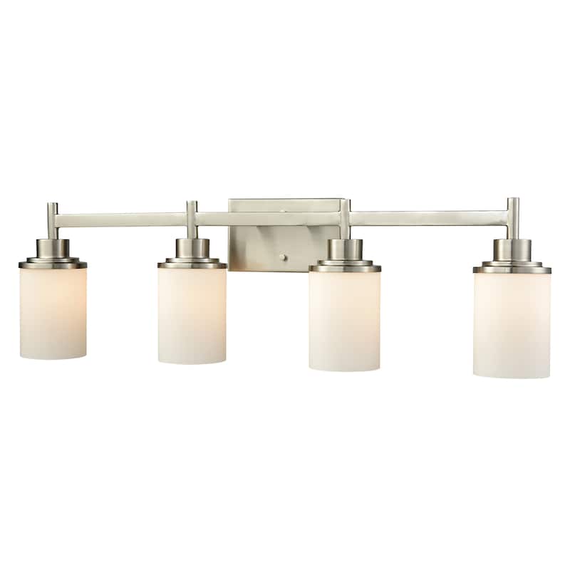 Belmar 31-inch Wide 4-Light Vanity Light in Brushed Nickel - 31 - Nickel