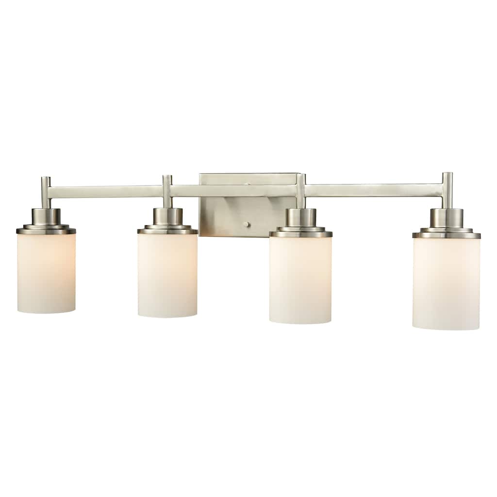 Belmar 31-inch Wide 4-Light Vanity Light in Brushed Nickel