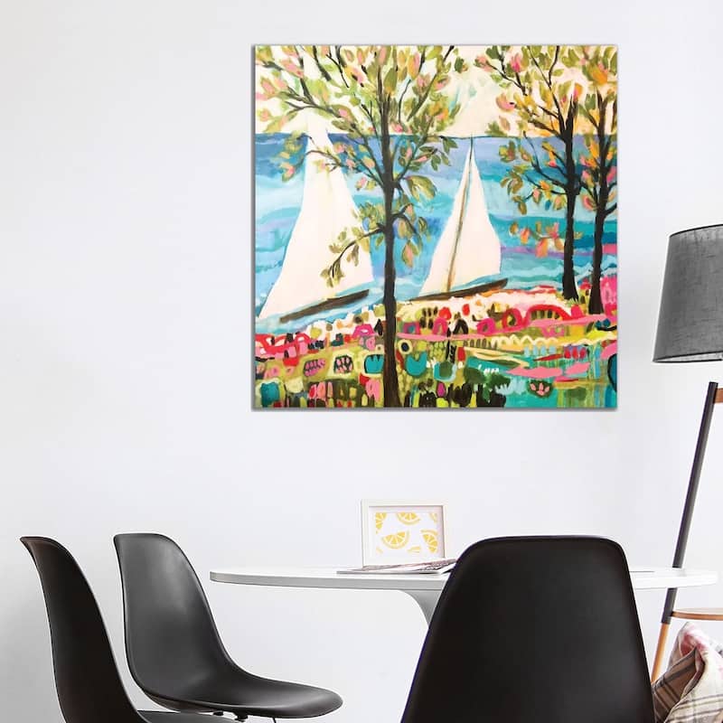 iCanvas "Nautical Whimsy IV" by Karen Fields Canvas Print - 37x37x1.5