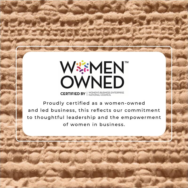 Linery & Co. 100% Cotton Honeycomb Waffle Garment Washed Quilt Set.