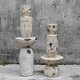 preview thumbnail 3 of 2, Uttermost 17124 Nouveau 22" Tall Limestone and Resin Abstract Table