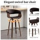 preview thumbnail 132 of 186, 26"/29" Faux Leather Swivel Bar Stools, Wood Counter Stool