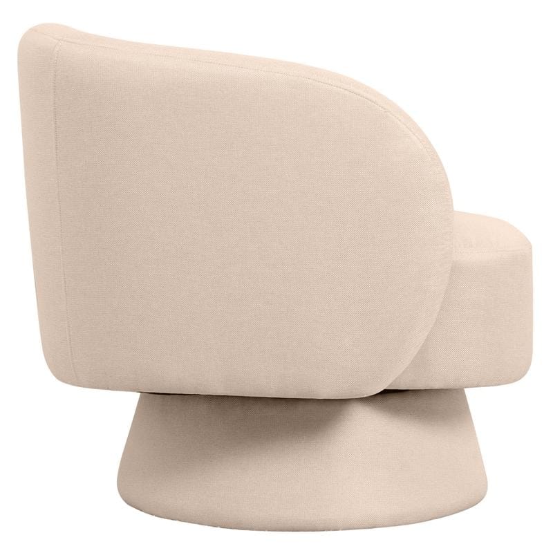 Raze 31" Swivel Accent Armchair Upholstered in Boucle/Velvet/Linen Fabric with Plush Cushioning and Solid Wood Support