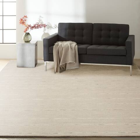 Calvin Klein Halo Contemporary Stripe Area Rug