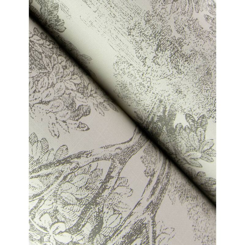 Chesapeake Spinney Grey Toile Wallpaper