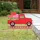 Glitzhome Metal Festival Truck Yard Stake Garden Stake or Wall Decor