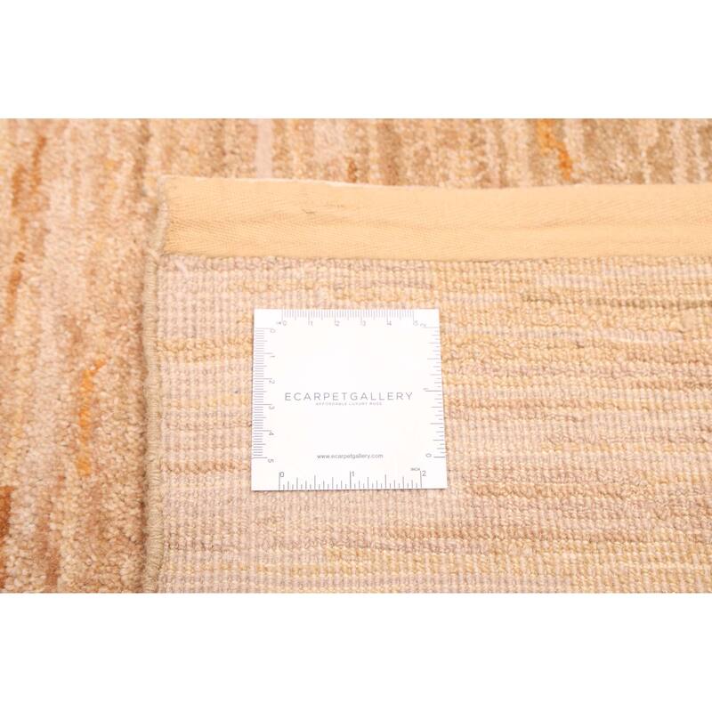 ECARPETGALLERY Hand-knotted Opulence Beige Wool Rug - 5'11 x 9'1