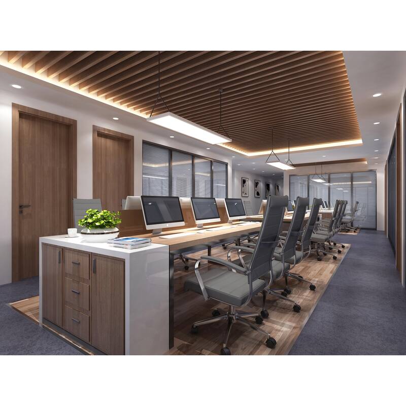 Modern Ergonomic Office Chair: Mid Back, PU Leather, Arms, Tilt, Adjustable Height, Wheels, Swivel