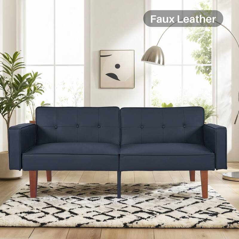 Futon Sofa Bed, Convertible Futon Couch Bed, Loveseat Sleeper Sofa, Daybed for Living Room, Apartment, Office