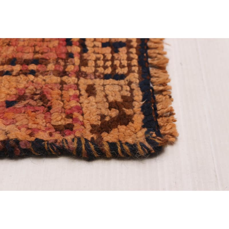 ECARPETGALLERY Hand-knotted Melis Vintage Copper Wool Rug - 3'3 x 12'2
