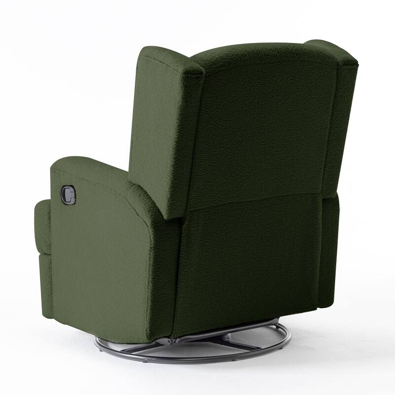 UIXE Upholstered Modern Swivel Glider Rocker Recliner