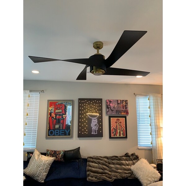 Matte Black blades by Minka Aire 