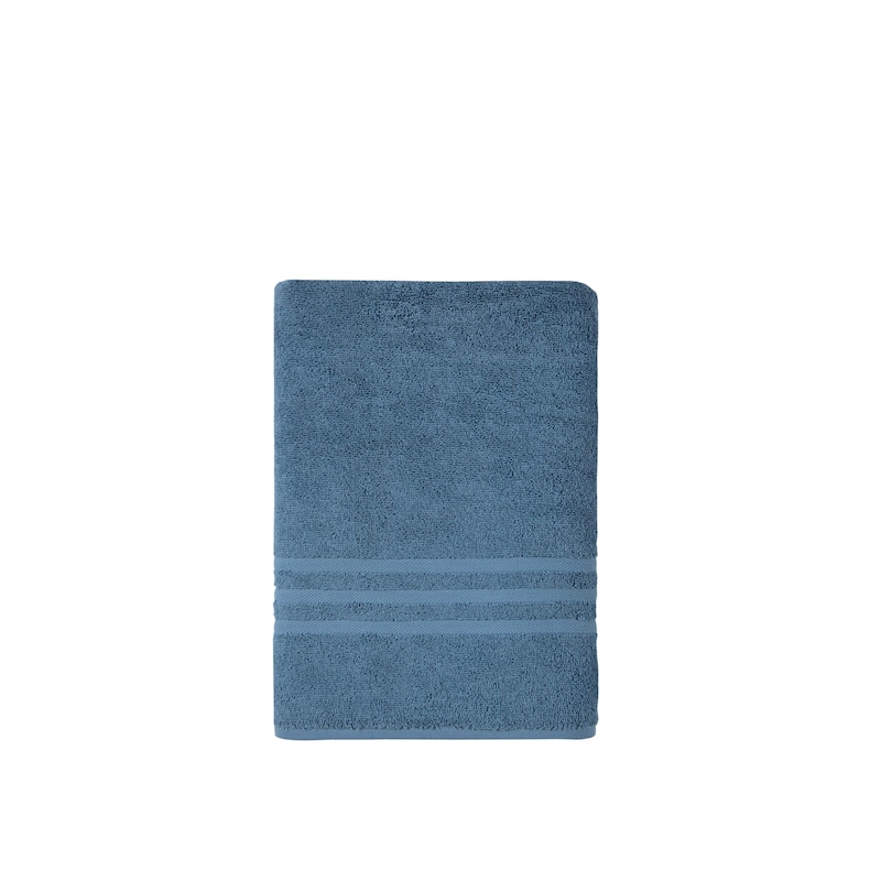 Ozan Premium Home 100% Turkish Cotton Sienna Luxury Collection Bath Towel - Sienna Blue