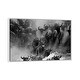 preview thumbnail 7 of 7, iCanvas "Wildebeest Crossing" by Mogens Trolle Framed White - 18x26