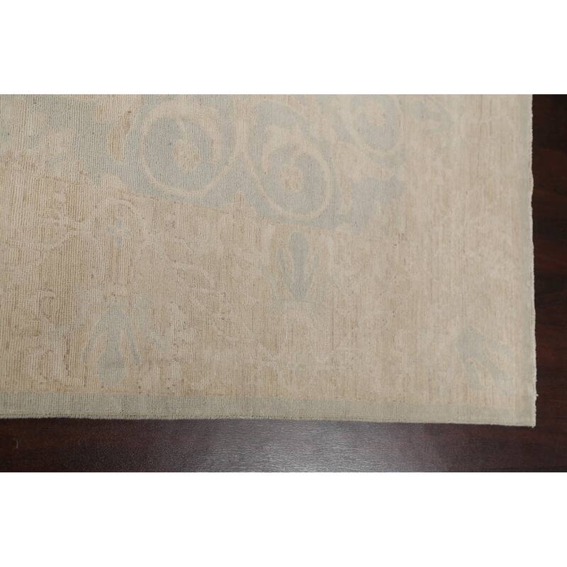 Vegetable Dye Muted Khotan Turkish Oriental Wool Area Rug Hand-knotted - 7'10" x 10'3"