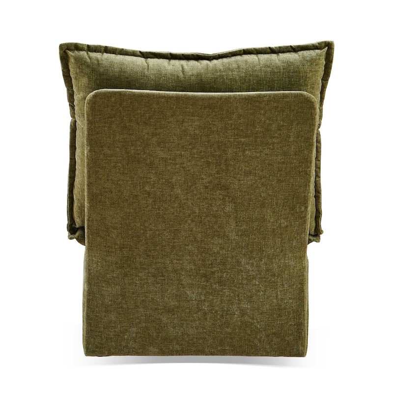 Detachable 360 Degree Swivel Sofa Chair,Chenille Upholstered Rocking Rocker Ergonomic Accent Sofa Chair for Living Room