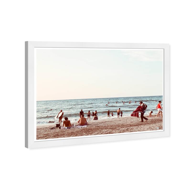 Wynwood Studio Prints Nautical and Coastal Beach Daytime Blue and Nautical & Coastal Wall Art Canvas Print