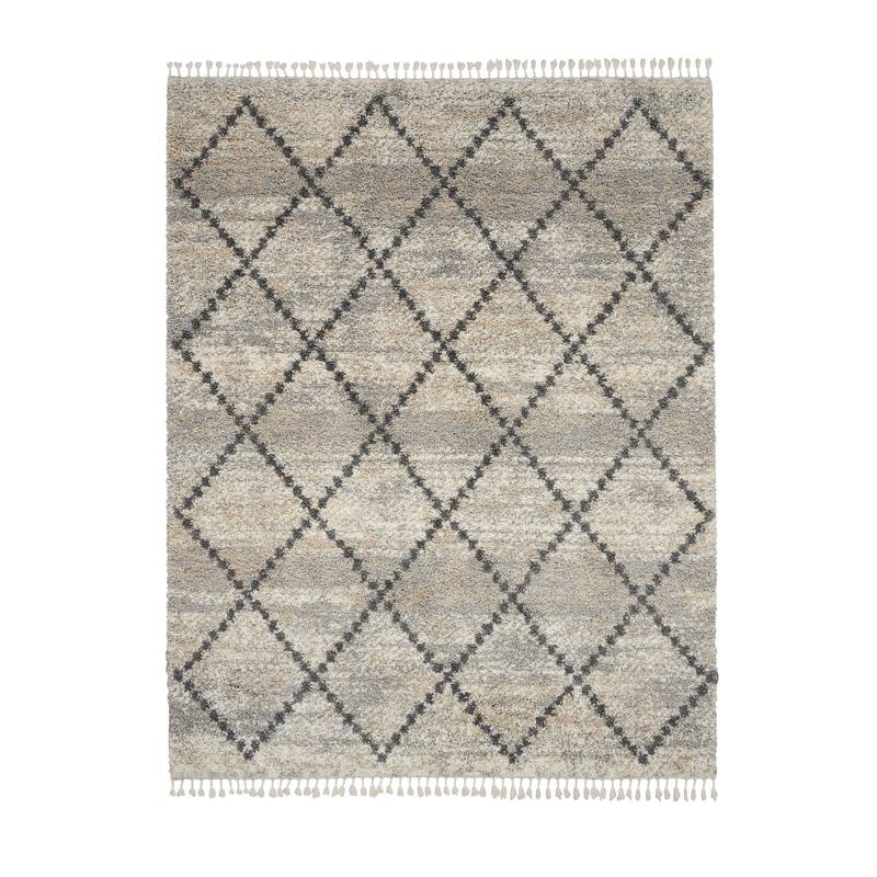 Carson Carrington Hjaltaryd Trellis Shag Area Rug