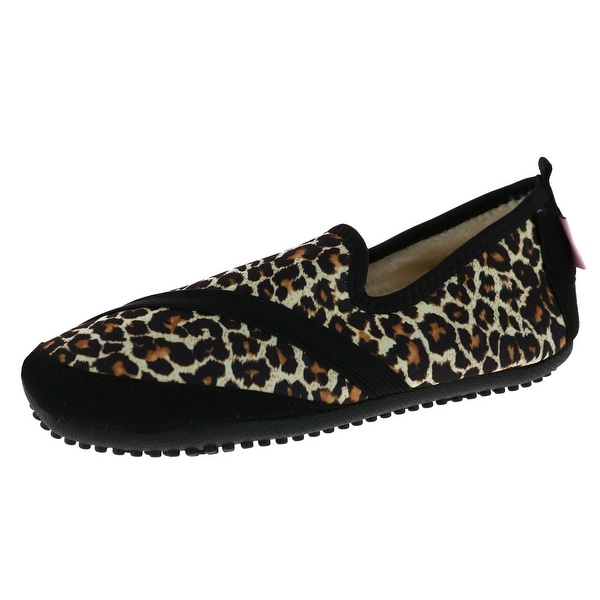 womens leopard print slippers