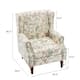 Upholstered Nailhead Trim Armchair Wingback Accent Chairs Set of 2
