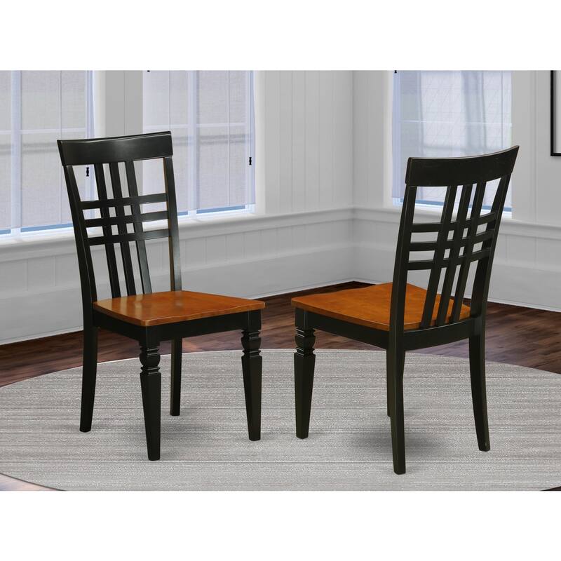 Modern Dining Chair - Linen White Wood Seat - Elegant Kitchen Accent Chair