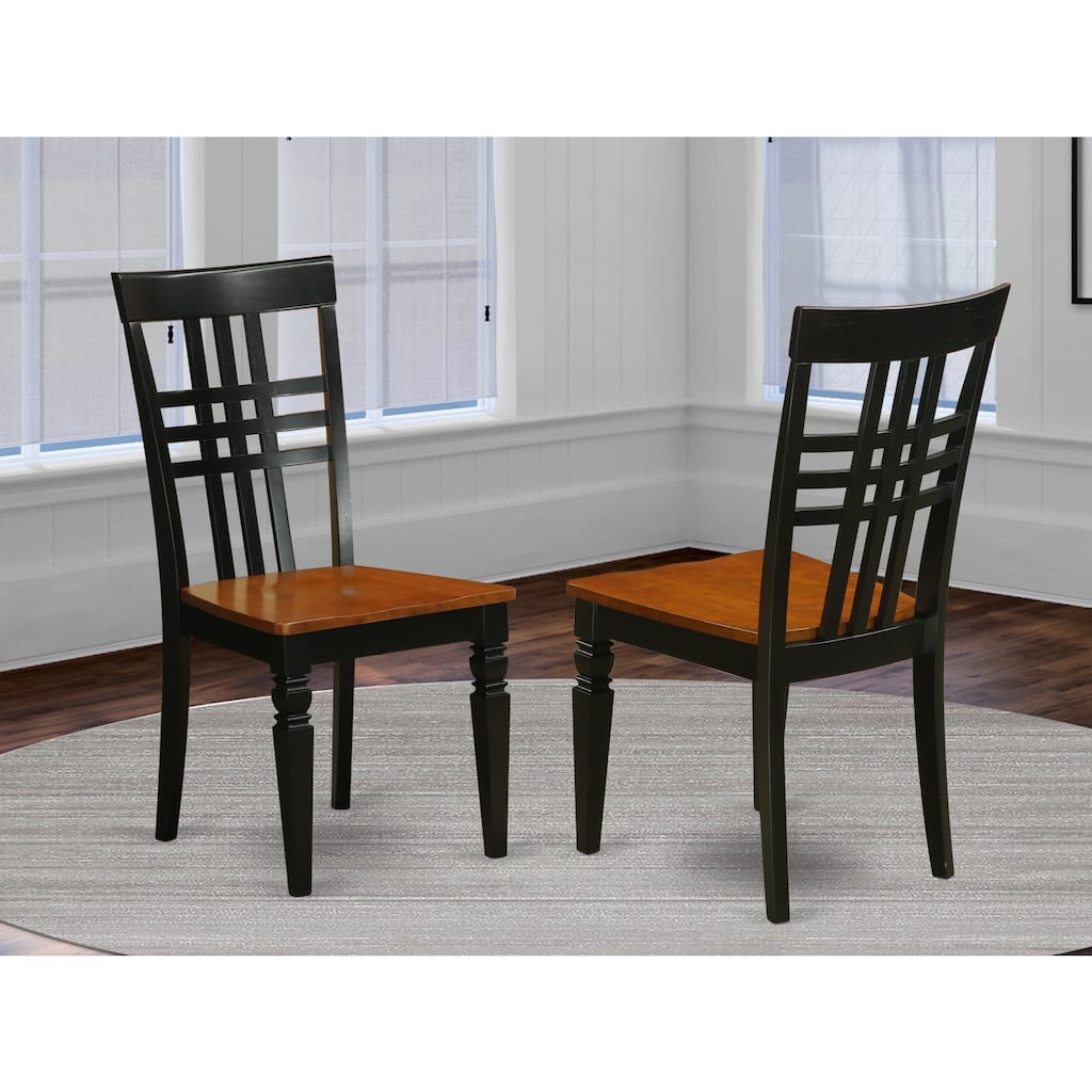 Modern Dining Chair - Linen White Wood Seat - Elegant Kitchen Accent Chair