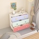 preview thumbnail 15 of 18, 3-Drawer Kids Dresser and Nightstand: Multi-Purpose Storage Cabinet for Nursery, Toddler Room, Bedroom, and Living Room