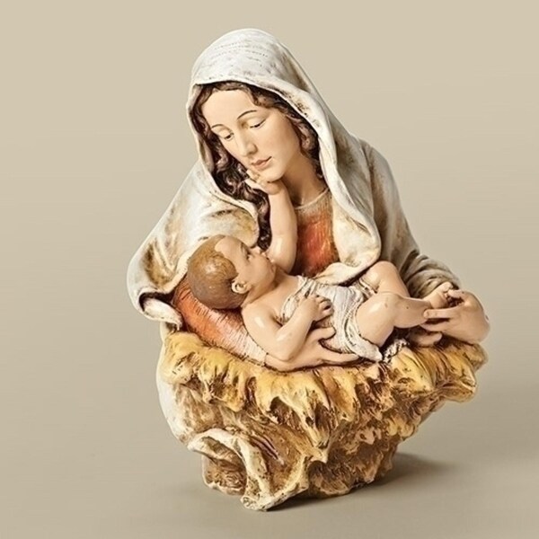 6.75" Joseph's Studio Madonna with a Child's Touch Religious Table Top Bust Decoration - N/A
