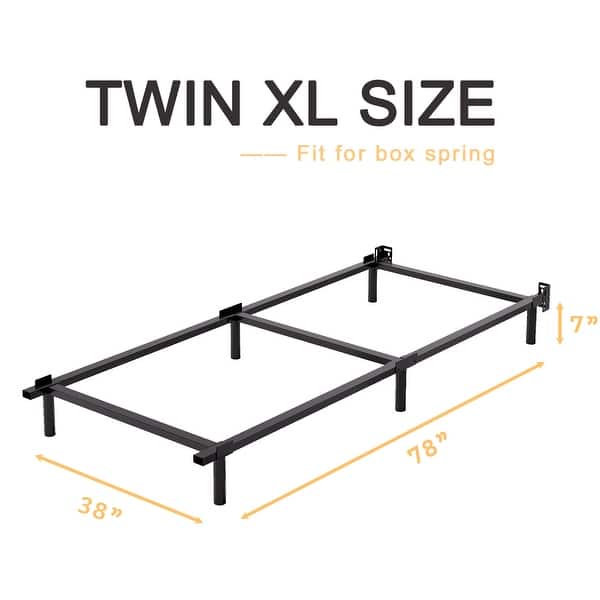 dimension image slide 2 of 5, 7 Inch Adjustable Steel Bed Frames Heavy Duty
