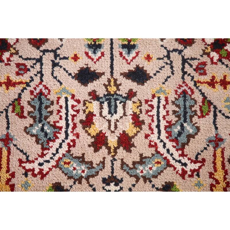 Floral Transitional Oushak Oriental Accent Rug Handmade Wool Carpet - 3'0"x 4'11"