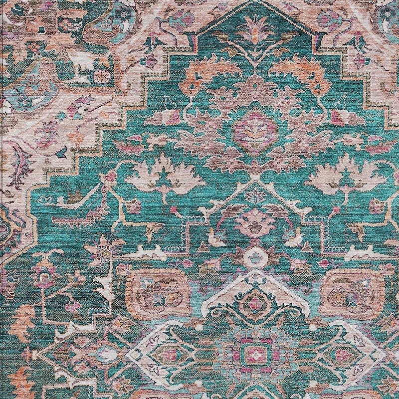 HomeRoots Oriental Traditional Rectangle Outdoor Rug