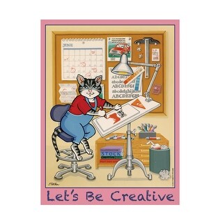 Kimura Designs 'Creative Cat' Canvas Art