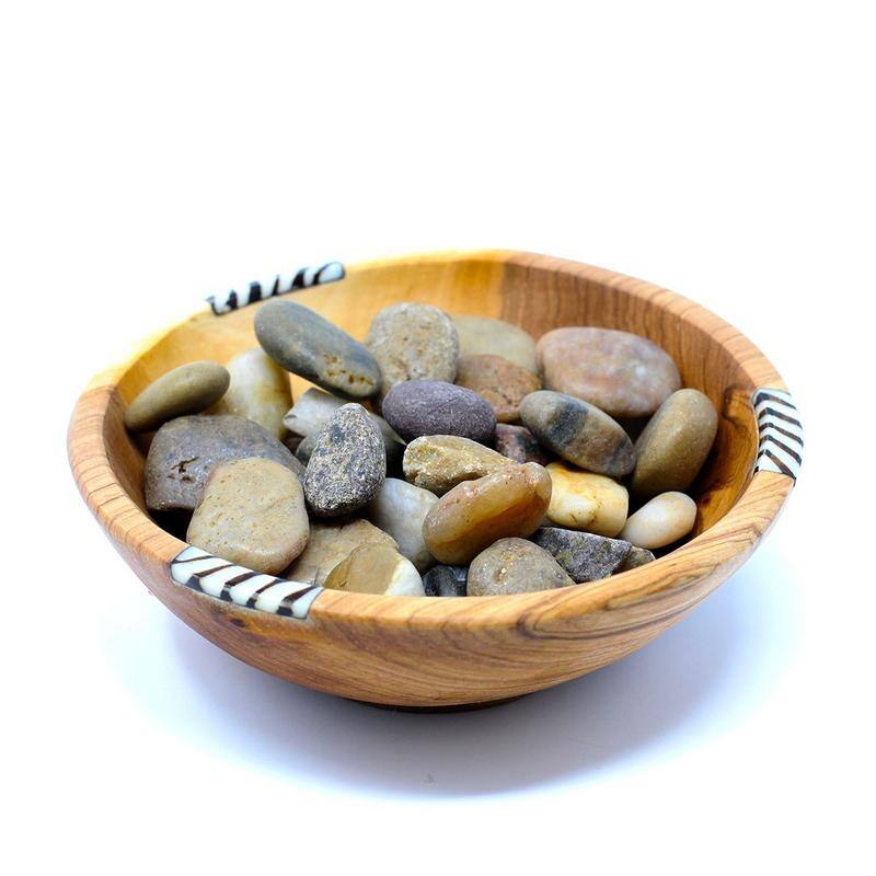 Hand-carved Rustic Olive Wood Bowl, Handmade in Kenya