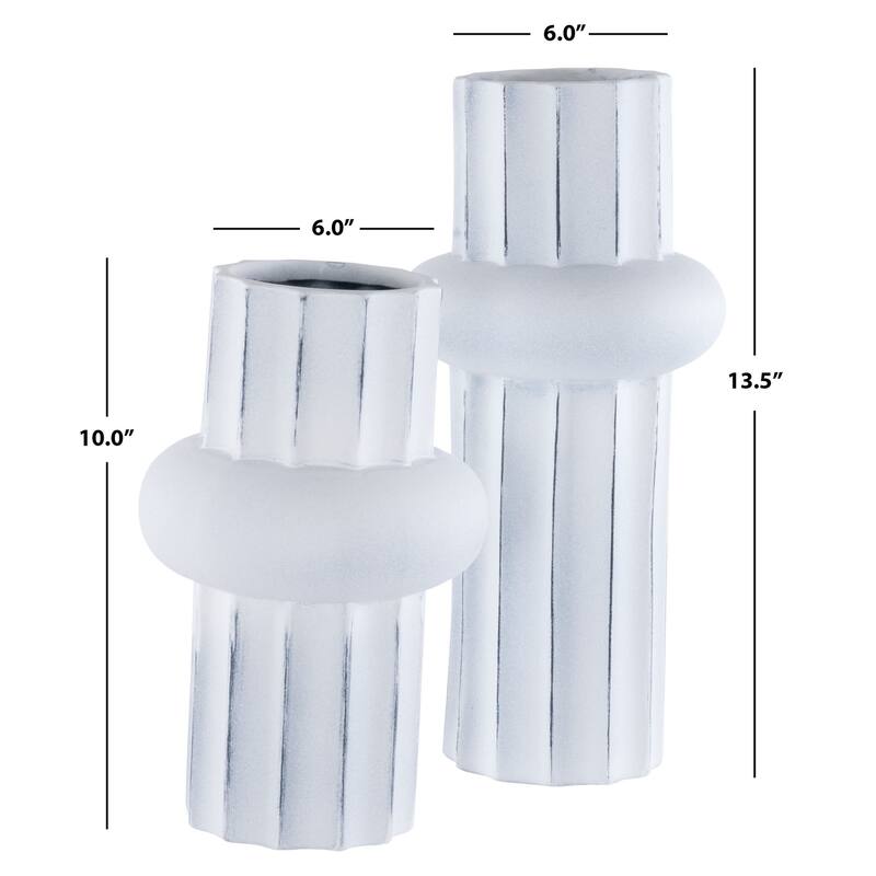 SAFAVIEH Home Croix Ceramic Vase -Set of 2
