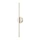 preview thumbnail 83 of 119, 1-Light Black/ Gold/ Nickel Modern Long Linear Strip Wall Sconce Dimmable LED Bathroom Vanity Light