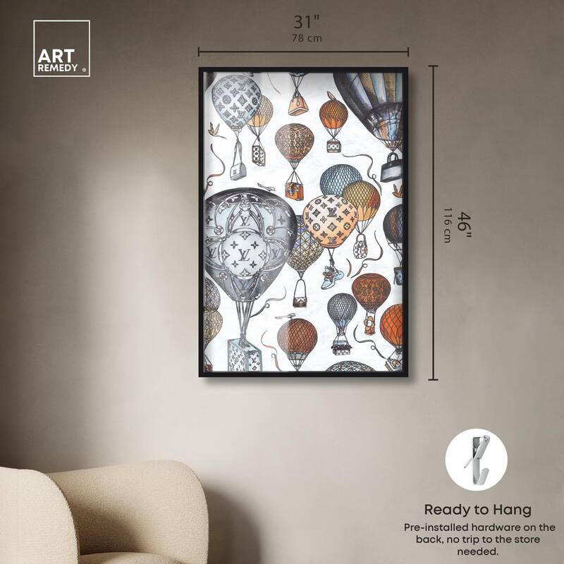Doll Memories - Fashion Balloons Shadowbox by Art Remedy