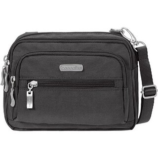 bagg fuchsia baggallini charcoal triple zip