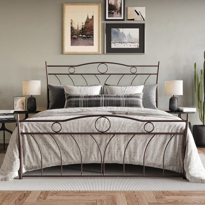 Clayfell Shelby Metal Bed - Full - Brown