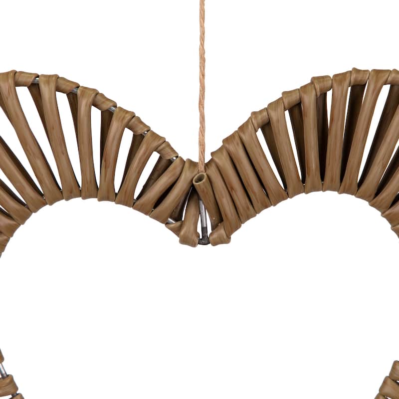 Wrapped Floral Heart Spring Decoration - 12"