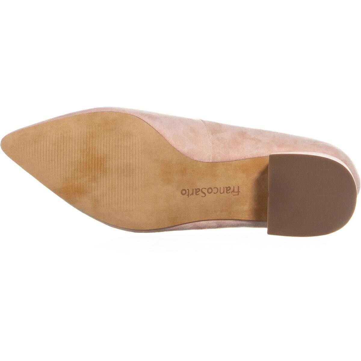 franco sarto callan suede block heel pump