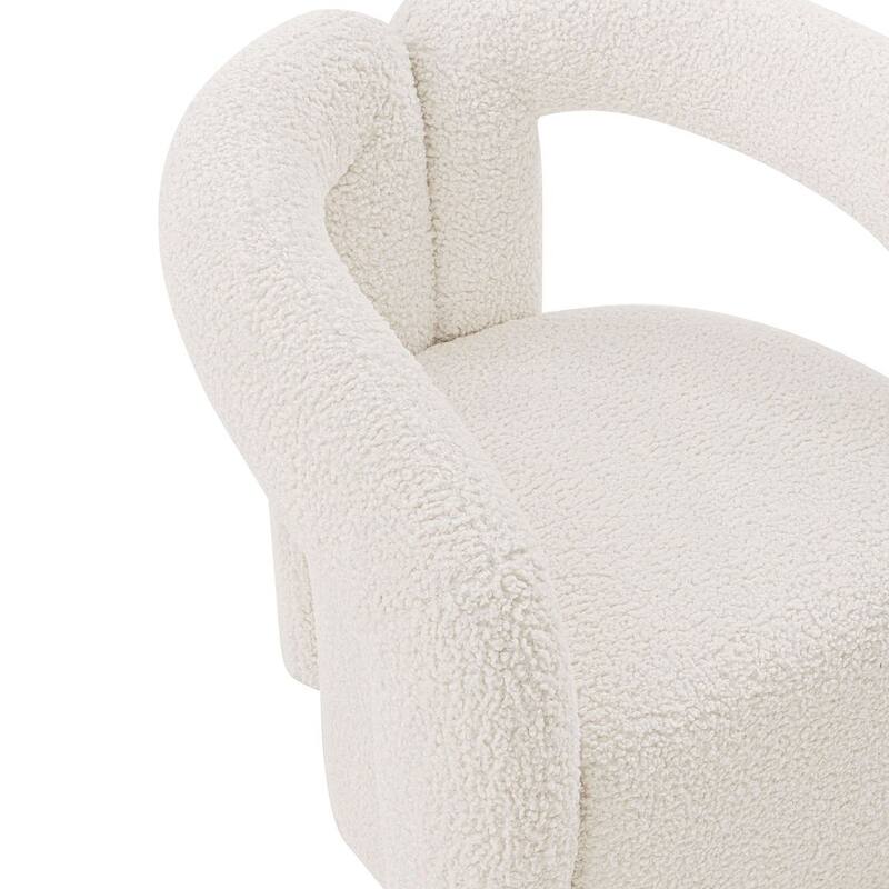 Manhattan Comfort Modern Darian Boucle Accent Chair Set of 2