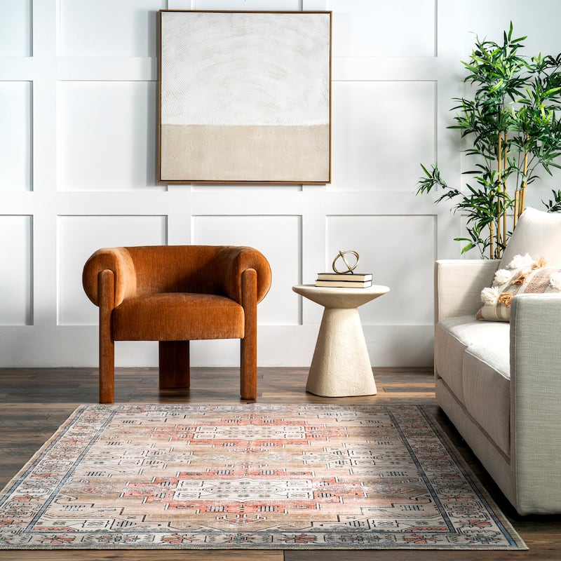 Nuloom Emerson SpinClean Persian Machine Washable Area rug