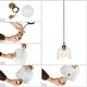 preview thumbnail 16 of 17, Cavitt Mid-century Modern Art Decor Pendant Light Farmhouse Chic Glass Kitchen Island Lighting - 8.3 inches