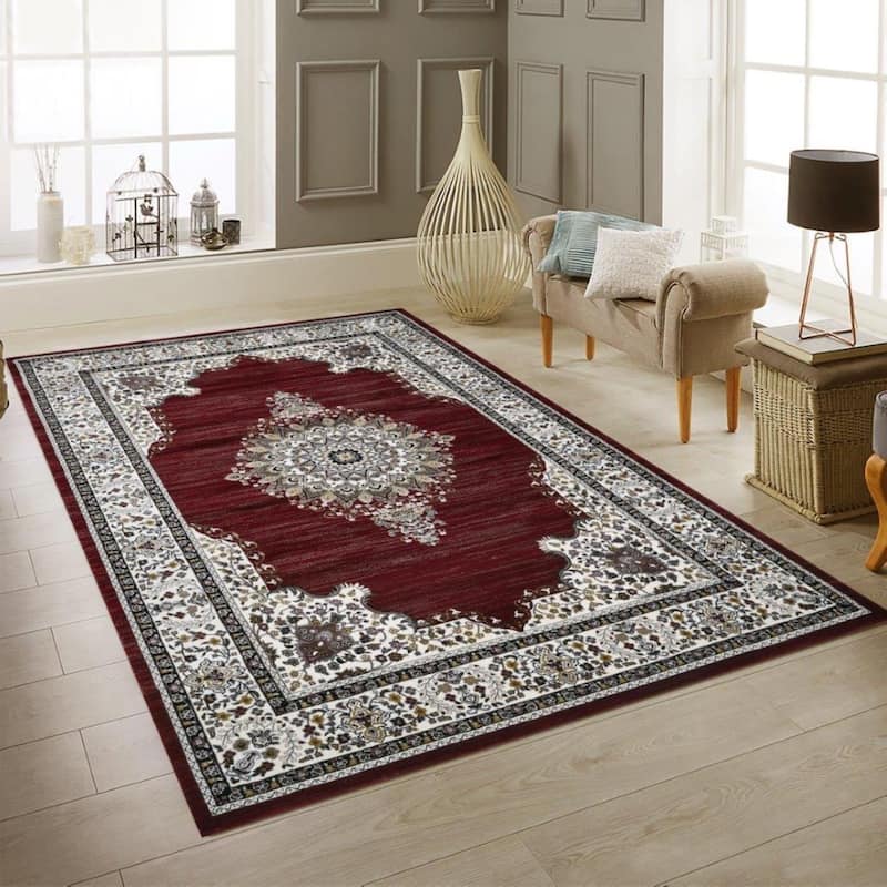 Master Collection Medallion Transitional Area Rug