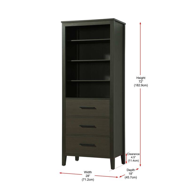 Laura 16-28 Inch Open Shelving Bath Storage Cabinet