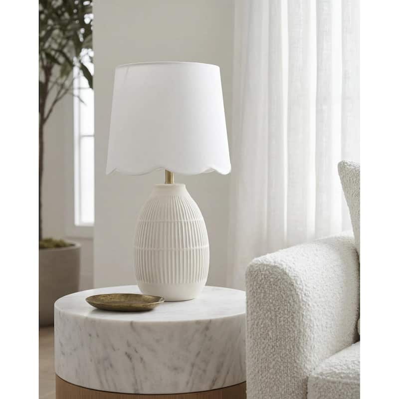 Livabliss Soleny Traditional Accent Table Lamp - Cream
