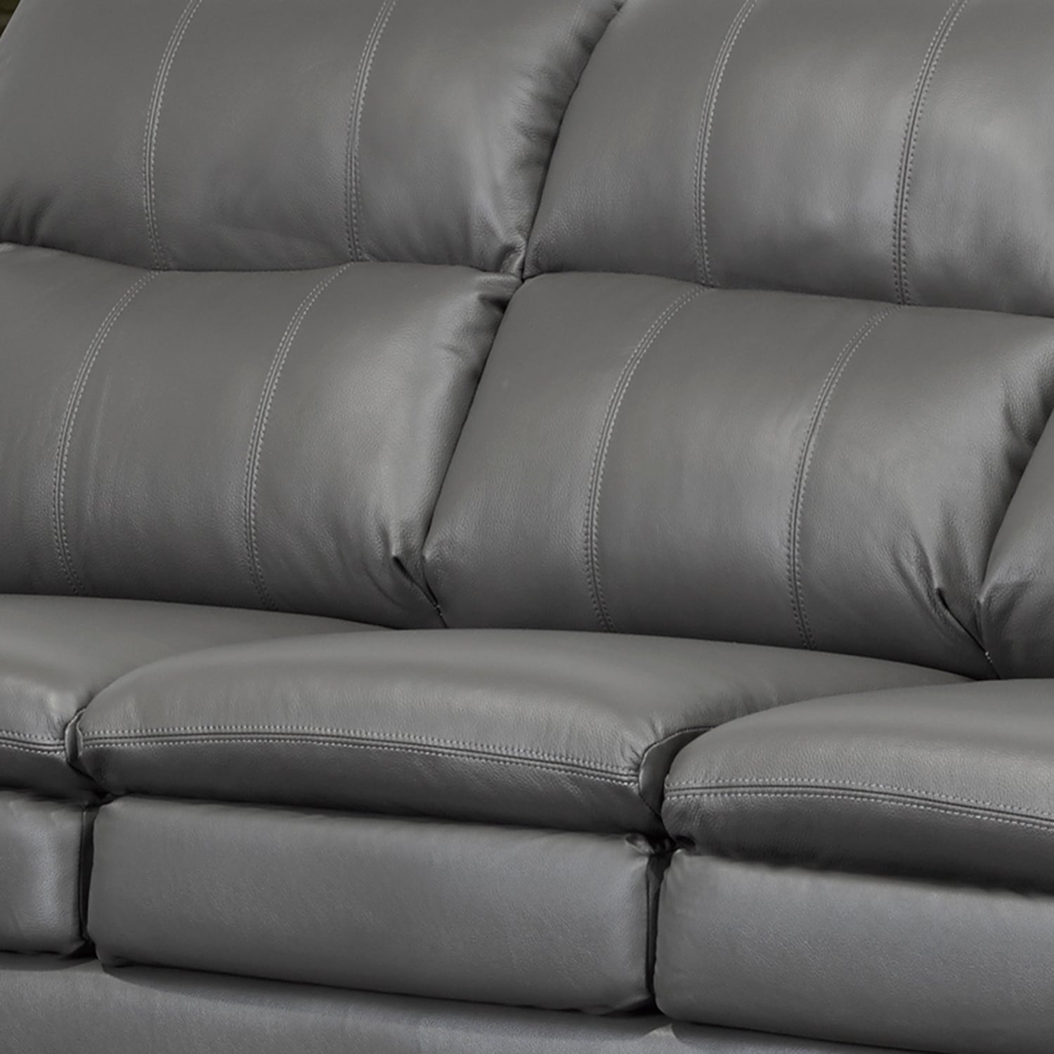Marcus premium grey top grain leather sofa deals